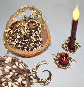 Mini Berry True Cream 1" Candle Ring